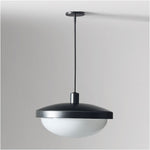 Load image into Gallery viewer, Rolvona Oval Glass Pendant Light - Modern White Glass Shade for Dining