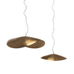 Load image into Gallery viewer, Hammered Brass Suspension Light
