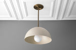 Load image into Gallery viewer, Metio Dome Pendant Light – Modern Brass Pendant for Kitchen & Dining