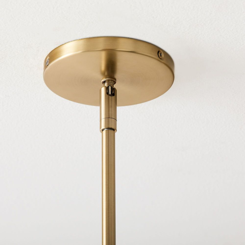 Lustre à arc Borvia – Design moderne du milieu du siècle, finition champagne