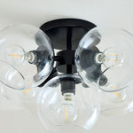 Load image into Gallery viewer, Glass Globe Flush Mount Light - Elegant Modern 5 Globe Ceiling Light