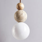 Load image into Gallery viewer, Modern Travertine Stone Globe Pendant Lamp M08