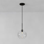 Cargar imagen en el visor de la Galería, Lámpara colgante Selvion con forma de globo de cristal - Estilo contemporáneo de bola de cristal