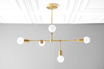 Charger l'image dans la visionneuse de galerie, Lustre Mobilux Line 5 lumières - Plafonnier moderne pour salle à manger