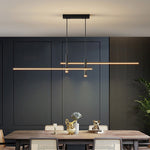 Load image into Gallery viewer, Linear LED Pendant Light Fixture in Sleek Metal - Modern Minimalist Style