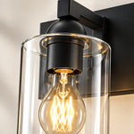 Charger l'image dans la visionneuse de galerie, Modern Metal Vanity Light with Glass Shades for Bathrooms
