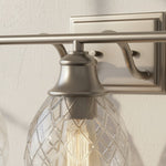 Bild in Gallery-Viewer laden, Nixora Moderne Bauernhaus-Wandlampe mit Rillenmuster – Dekorative Beleuchtung für Badezimmer und Flur