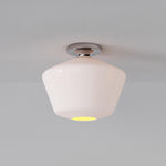 Load image into Gallery viewer, Merin Clean-Line Glass Flushmount Fixture — Contemporary Ceiling Light for Kitchens & Living Rooms