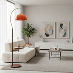 Cargar imagen en el visor de la Galería, Lámpara de pie de línea moderna y limpia Sunset Afterglow Luz minimalista para dormitorio y salón