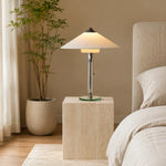 Cargar imagen en el visor de la Galería, Bedside Travertine Nightstand Scene