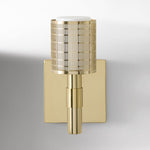 Load image into Gallery viewer, Galvia Perforated Metal Sconce - Champagne Bronze Modern Bedside Light