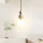 Load image into Gallery viewer, Modern Travertine Stone Globe Pendant Lamp M08