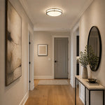 Load image into Gallery viewer, Round Bauhaus LED ceiling light in a living space