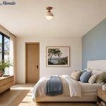 Load image into Gallery viewer, Wabi-Sabi Travertine Dome Ceiling Light