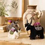 Cargar imagen en el visor de la Galería, Handmade Nepal Wool Felt Yak Ornament