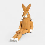Cargar imagen en el visor de la Galería, Hand-carved wooden rabbit ornament
