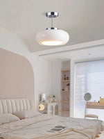 Load image into Gallery viewer, Retro Brass Bauhaus Glass Disc Ceiling Lamp
