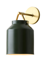 Load image into Gallery viewer, Hanton Minimal Cylinder Henry Wall Sconce - Morandi Glass and Metal Accent