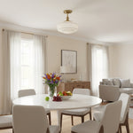 Cargar imagen en el visor de la Galería, Lámpara de Techo Moderna Nalaviro - Pantalla de Vidrio para Sala y Recibidor