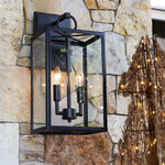 Load image into Gallery viewer, Ferrix Glass Outdoor Wall Light - Industrial Outdoor Porch Light