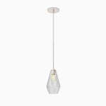 Load image into Gallery viewer, Merin Geometric Glass Chandelier – Modern Architectural Lighting for Dining Room or Foyer