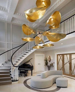 Load image into Gallery viewer, Hammered Brass Suspension Light