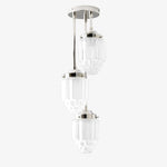 Load image into Gallery viewer, Tierlux Glass Tiered Skyscraper Shade Pendant – Art Deco Ceiling Light for Kitchen Island