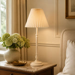 Load image into Gallery viewer, French Country Fabric Metal Table Lamp