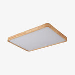 Charger l'image dans la visionneuse de galerie, Plafonnier LignoForma en forme géométrique - Plafonnier LED contemporain en bois pour chambre et salon