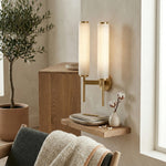 Charger l'image dans la visionneuse de galerie, Applique Murale Moderne Solaryx en Albâtre - Lumière Sculpturale Murale pour Salon