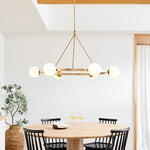 Load image into Gallery viewer, Brelia Modern Round Chandelier - Glass Globe Design For Modern Home