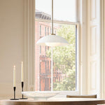 Bild in Gallery-Viewer laden, Elorina Pendelleuchte - Perforierter Metallschirm, Champagnerbronze