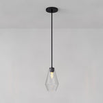 Load image into Gallery viewer, Merin Geometric Glass Chandelier – Modern Architectural Lighting for Dining Room or Foyer