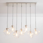 Load image into Gallery viewer, Talvior Sculptural Faceted Glass Branch Chandelier – Modern 7-Light for Dining Room