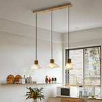 Bild in Gallery-Viewer laden, Nordische Hanfseil Glas Pendelleuchte