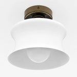 Bild in Gallery-Viewer laden, French Bauhaus Glass Flush Mount Ceiling Light, 20 cm