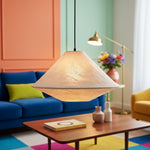 Cargar imagen en el visor de la Galería, Lámpara Colgante Plegable Zalen – Elegancia Moderna con Tejido Estilizado para Comedores y Pasillos