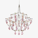 Charger l'image dans la visionneuse de galerie, Lustre en cristal français Crynora - Design romantique Luciole en style luxe pour salle à manger ou chambre à coucher