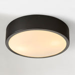 Cargar imagen en el visor de la Galería, Lámpara de techo difusor redondeado Crelina: elegante plafón minimalista para espacios residenciales.