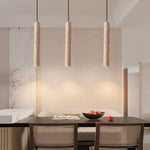 Load image into Gallery viewer, Japanese Wabi Sabi Yellow Travertine Cylinder 1-Light Pendant Light M13