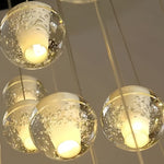 Charger l'image dans la visionneuse de galerie, Suspension sphérique décorative en cristal Lorivo, effet étoilé pour espaces de détente