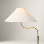 Load image into Gallery viewer, Fibura Linen Shade Adjustable Floor Lamp Soft Ambient Lighting for Hallway or Bedroom