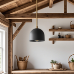 Load image into Gallery viewer, Farmhouse Pendant Light – Vanity Pendant Light With Colorful Dome Design