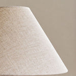 Cargar imagen en el visor de la Galería, Ceruna Ceramic Table Lamp with Fabric Lampshade – Modern Minimalist Fixture for Reading or Lounge Areas