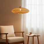 Load image into Gallery viewer, Treasure of the Dawn Bamboo Rattan Pendant Light