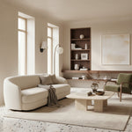 Load image into Gallery viewer, Ruffmeto Textured Pleated Fabric Modern Wall Light for Living Rooms