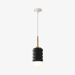 Bild in Gallery-Viewer laden, Iron Pendant Lamp with Ribbed Shade - Cream Style Light for Bedroom