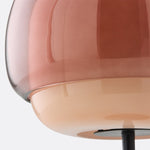 Charger l'image dans la visionneuse de galerie, Lampe de table Clinco en verre teinté, silhouette de champignon – Luminaire design polyvalent pour buffet ou table de chevet