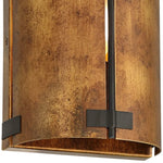 Charger l'image dans la visionneuse de galerie, Applique murale rustique Rustivon - Abat-jour en métal courbé de style ancien pour chambre à coucher