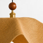 Load image into Gallery viewer, Sculptural Woven Fabric Pendant Lamp